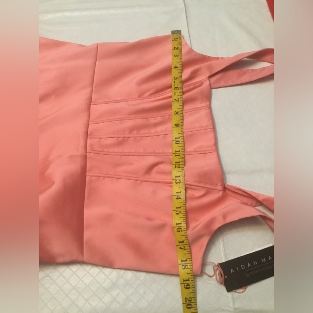 Aidan Mattox Coral Square-Neck Maxi Dress - Picture 4 of 16